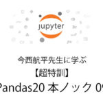 Python 無料で独習　【超特訓】Pandas20本ノック 09